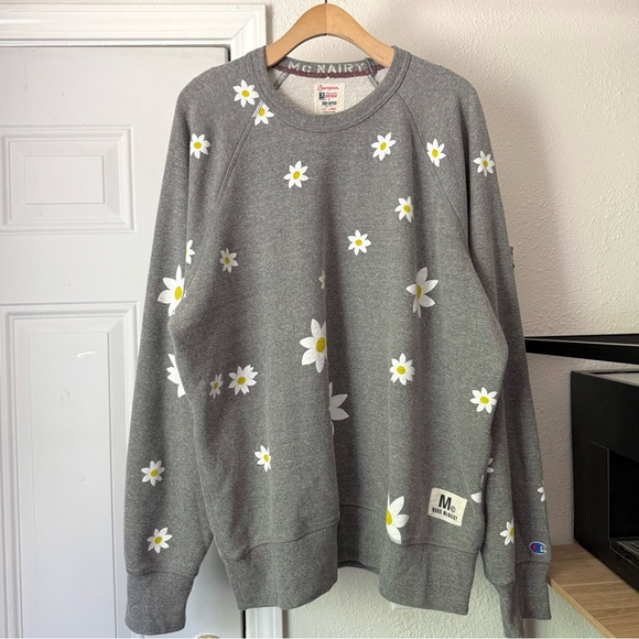 Champion Other - TODD SNYDER x CHAMPION MARK MCNAIRY heather grey daisy floral pullover sweater